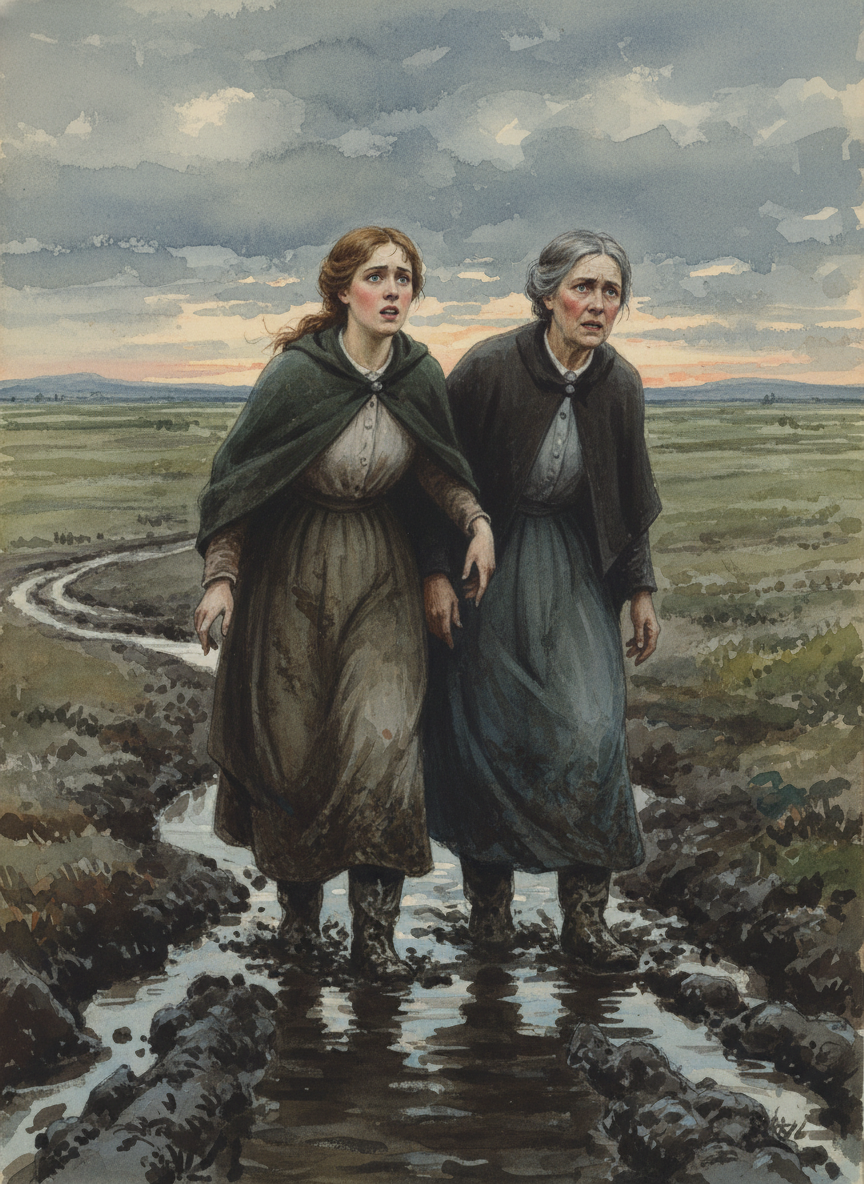 Meggie asked her mother as they trotted toward the sound of those two first triple volleys, not able to go any faster in the mud, and desperately anxious.