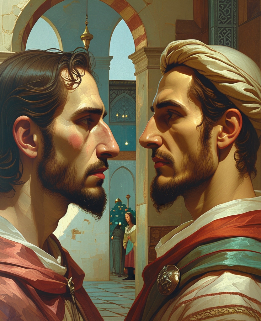 He had a full round face that seemed to lack cheekbones, and moreover, he had no trace of my marvelous chin.