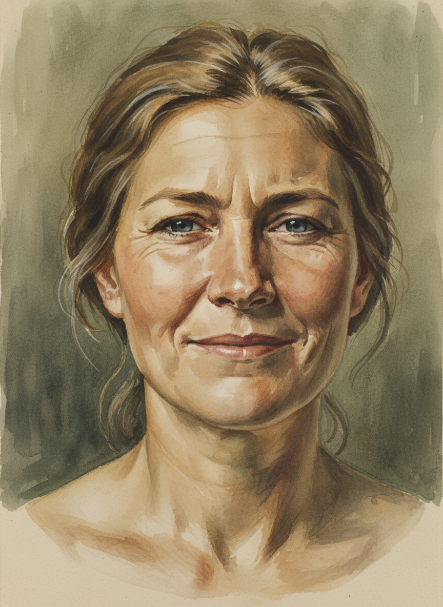 One corner of her mouth lifted in a stern smile.