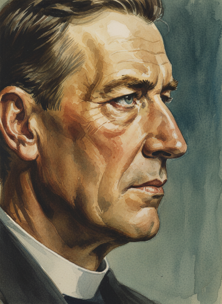 He poked forward a conversational pawn lazily, but his eyes under hooded lids were very keen.