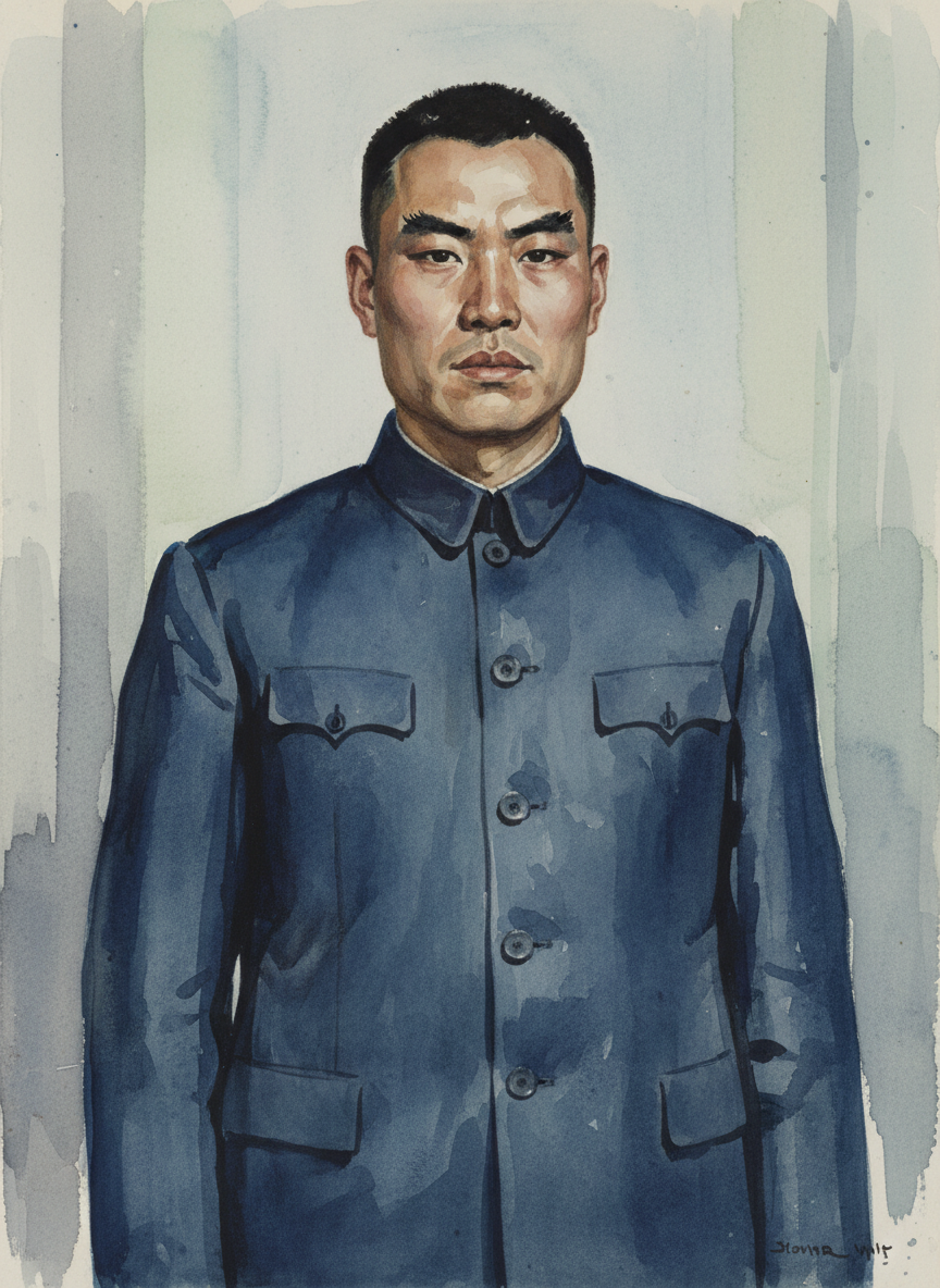 大伯南人北相,身材魁梧,长得虎背熊腰,一点也不像江浙人,尤其是他那两刷关刀眉,双眉一耸,一双眼睛炯炯有神,颇有慑人的威严。