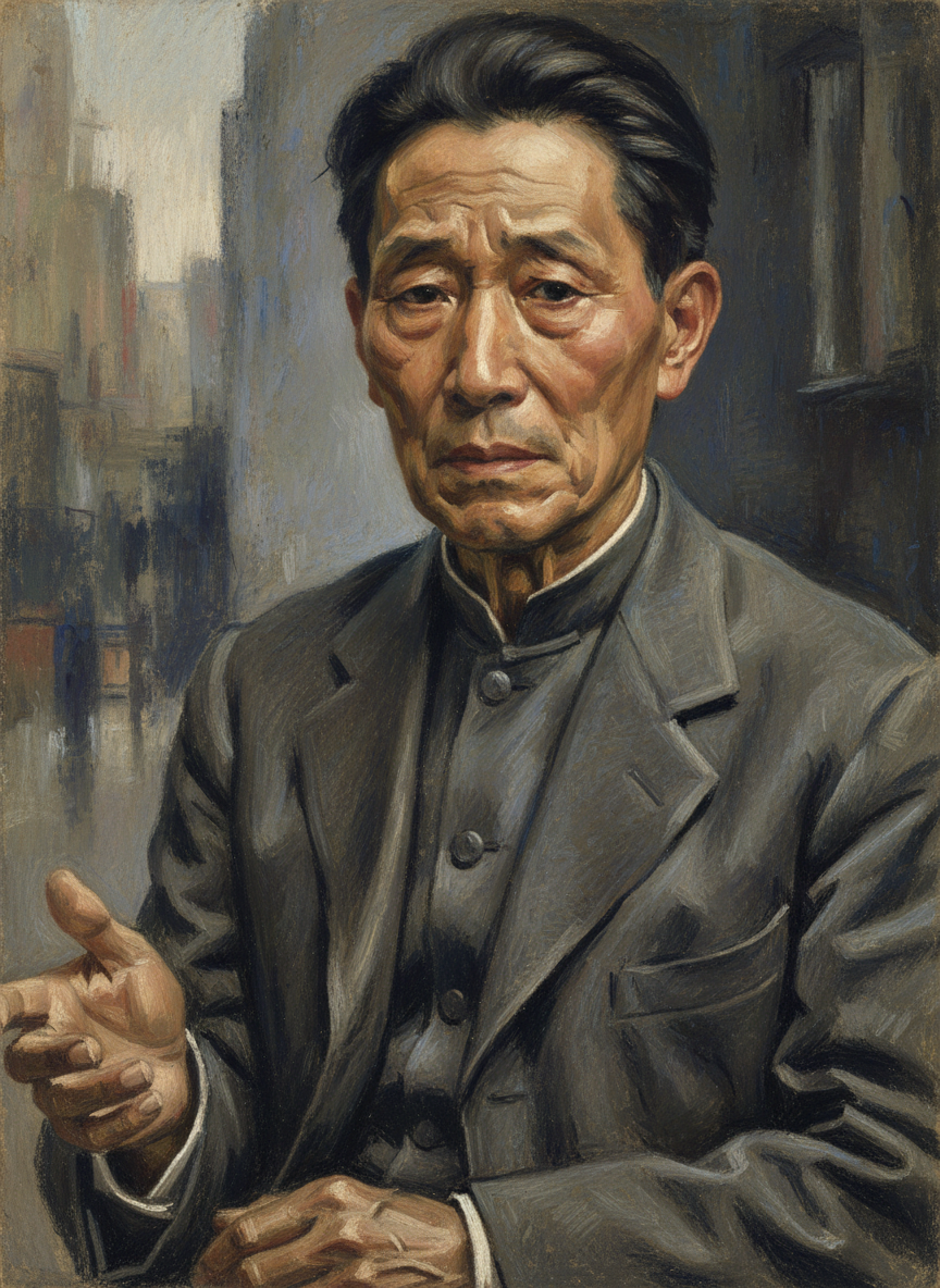 “嗳——”鼎立表伯直摇手，尴尬地笑着，他的眉头却仍旧纠在一处，一脸忧色。