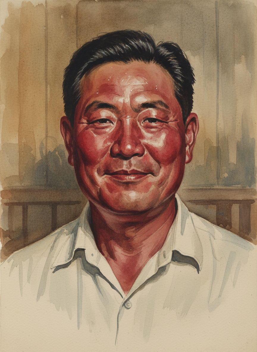 大伯那张圆厚的阔脸，两腮抽搐起来，酒意上来了，一张脸转成赤黑，额上沁着汗光，旋即，他冷笑了两声，说道：