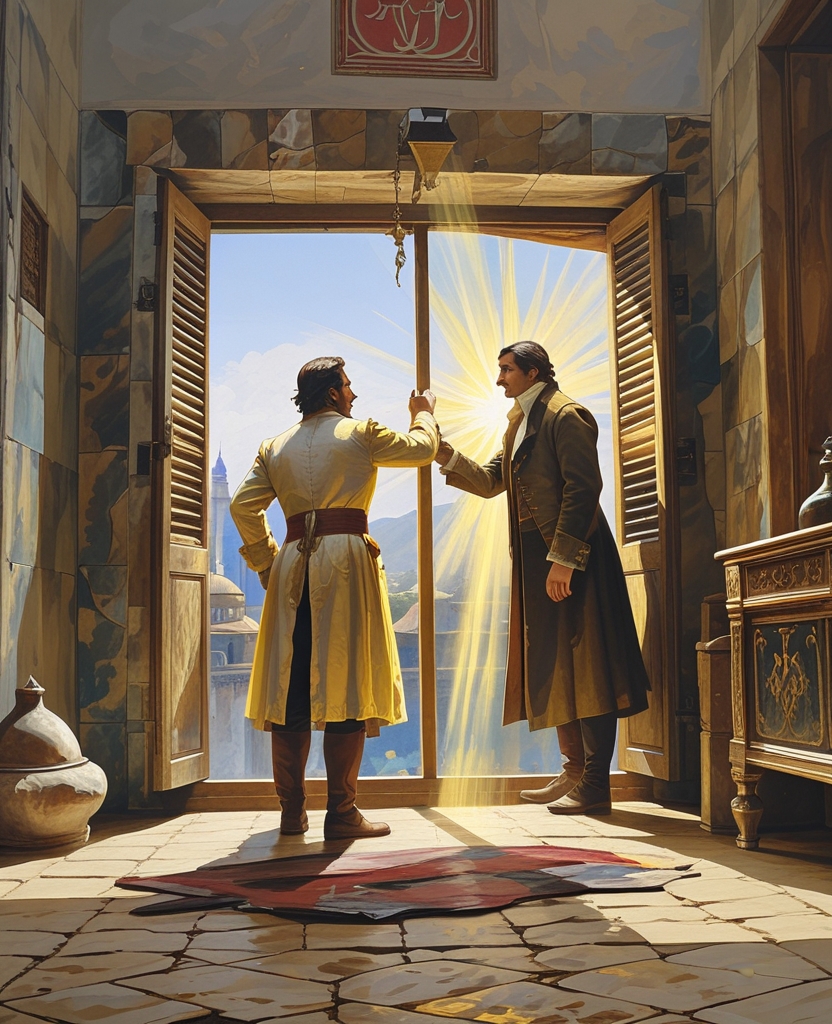 On a whim, and at just the right moment, I pushed the shutters open with all my strength and sunlight flooded the room: Standing at the window, I came face-to-face with Black, who, like the sun, dazzled me.