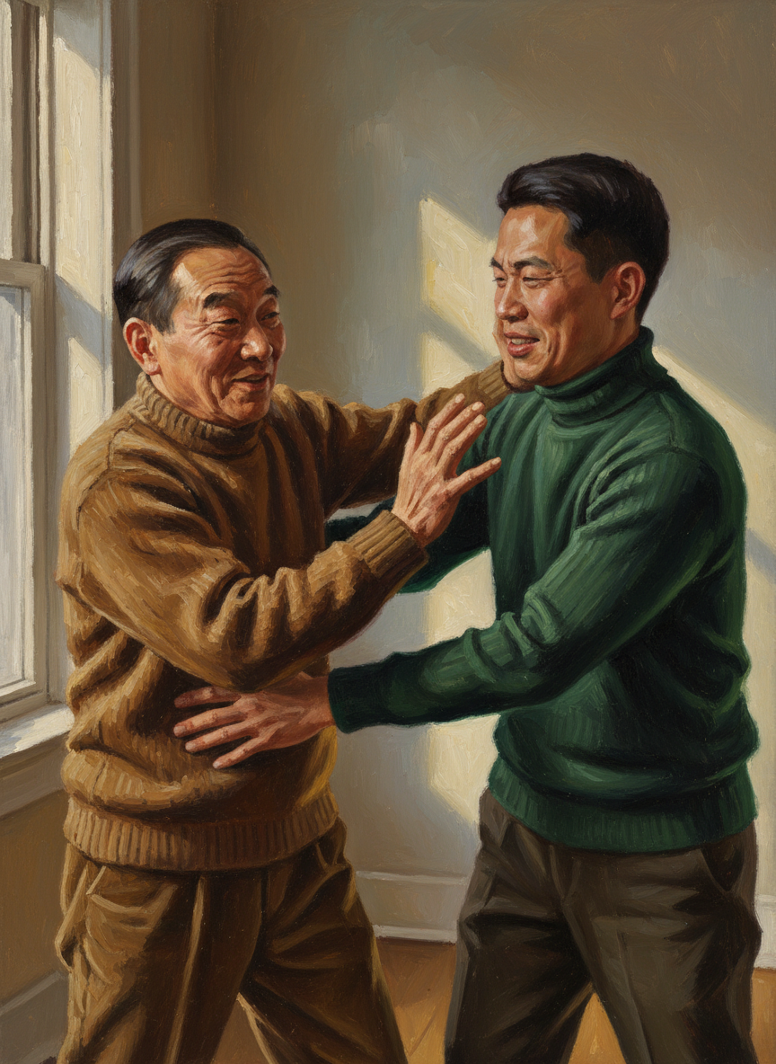 东尼狠力一把推开他,嗔道:“够了,够了,你这只老山羊,别吓坏了我的乖乖!”