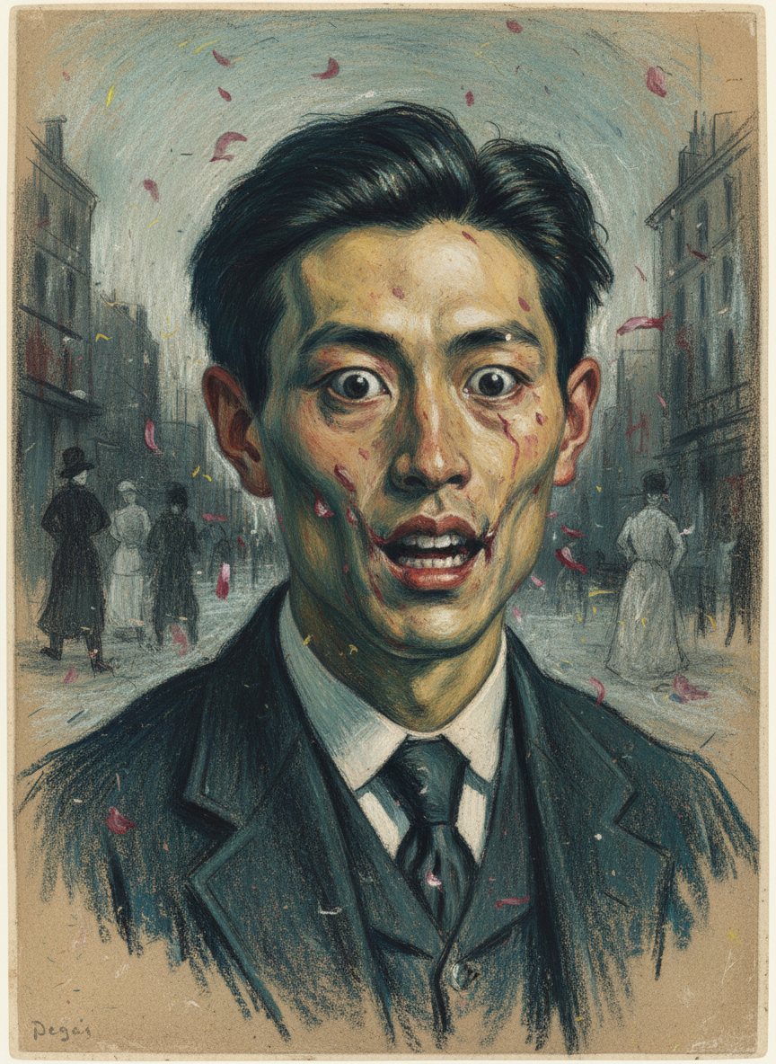 安弟，我那美貌的小王子，瞬间竟变成了一个形状狰狞恐怖的怪物。