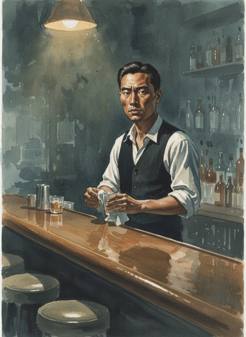 “他死了,”调酒师一双深坑的眼睛瞪着我,大概他看见我不肯相信的样子,又加了一句,“他去年死的,他得了AIDS。”