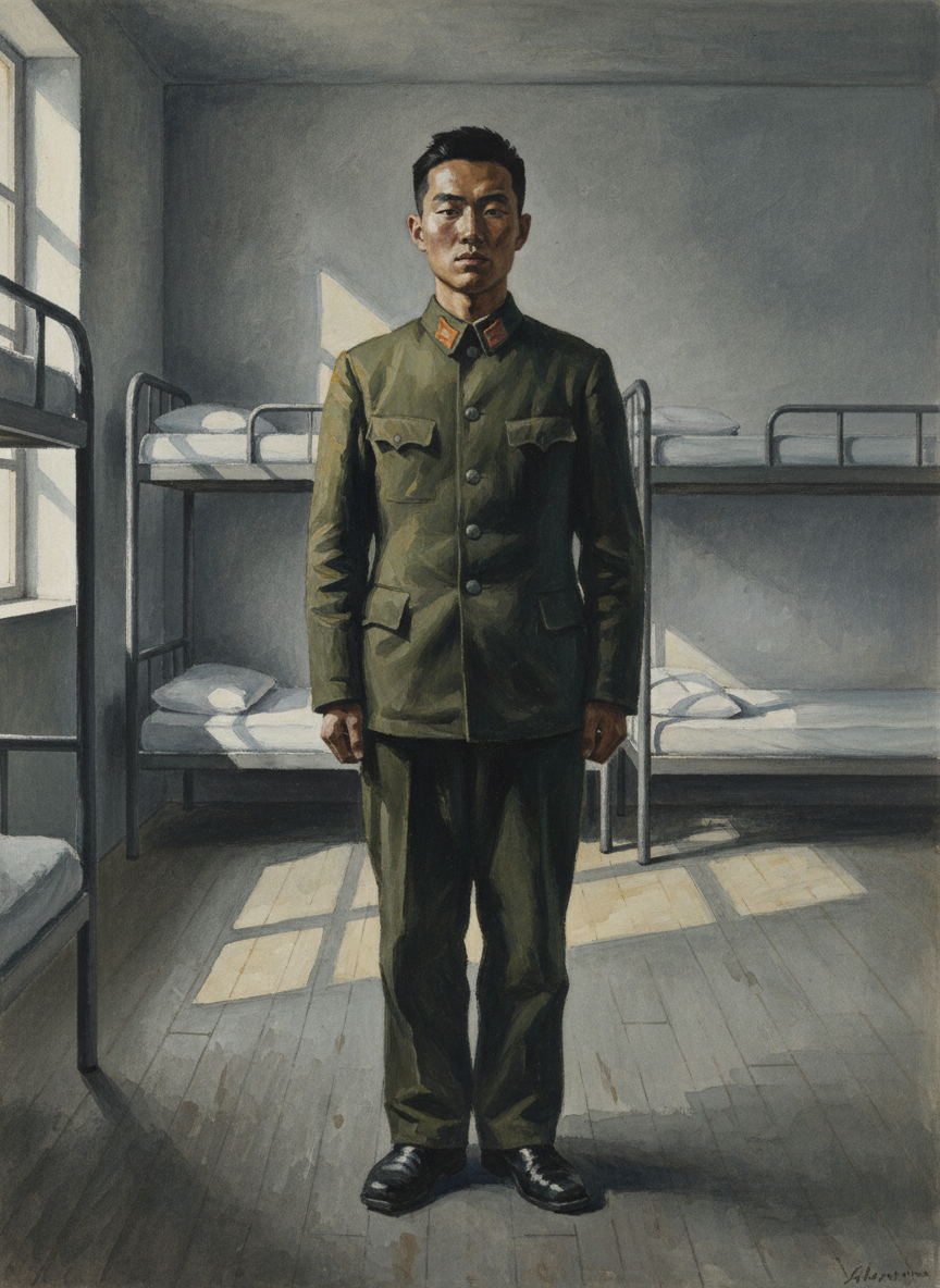 台湾大学毕业,服役军训一年半。