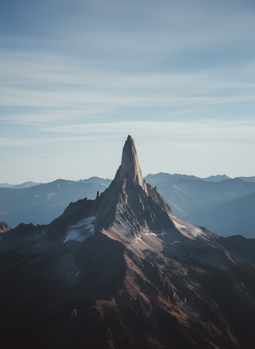 She was a grand old thing, a cathedral of a mountain.