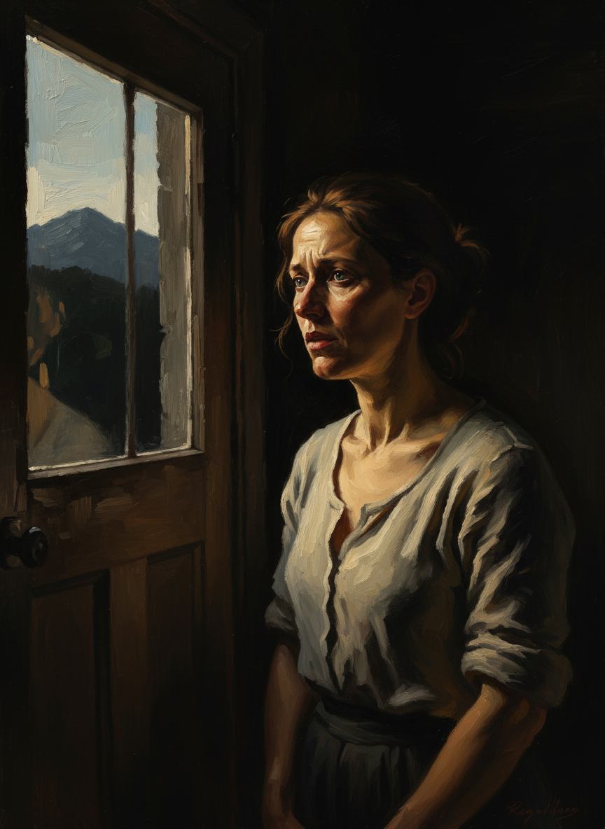 I imagined Mother standing by the back door, her eyes sweeping the dark ridge, when my father came home to tell her they hadn’t found me.