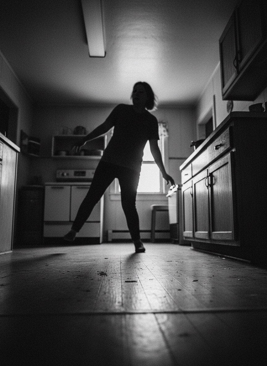 A white flash, the roar of gunfire, and she fell.