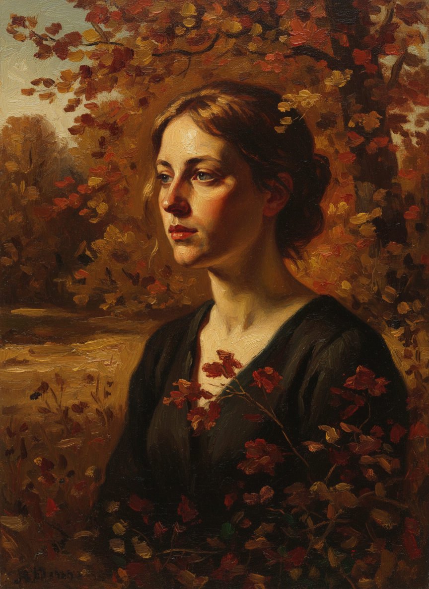 I could still see her but she was fading: the reds and yellows of a dying summer obscured her dark form.