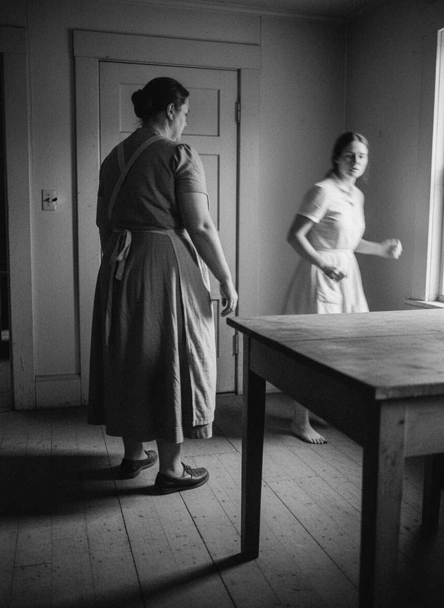 The midwife intimidated her, and when intimidated my mother took on a weightless quality, whisking about every time the midwife made one of her slow, solid movements.