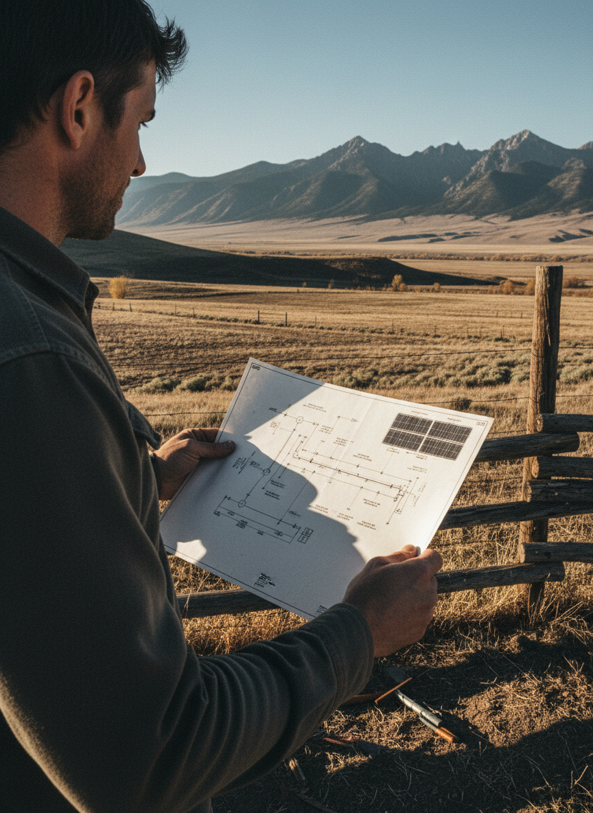 As soon as he could get the money together, he planned to build a pipeline to bring water down from the mountain, and after that he’d install solar panels all over the farm.