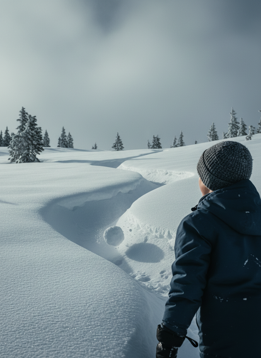 What he’d do, he said, was hike to the mountain base and gather a small, insignificant ball of snow, then roll it down the hillside, watching it triple in size each time it raced over a hillock or down a ravine.