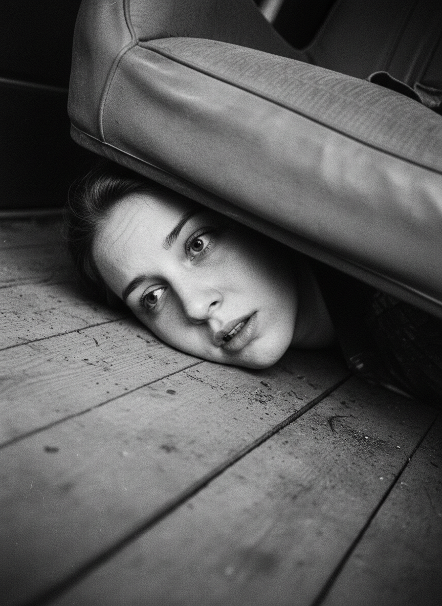 I tried to shout but my face was wedged under the seat, my cheek pressed to the floor.