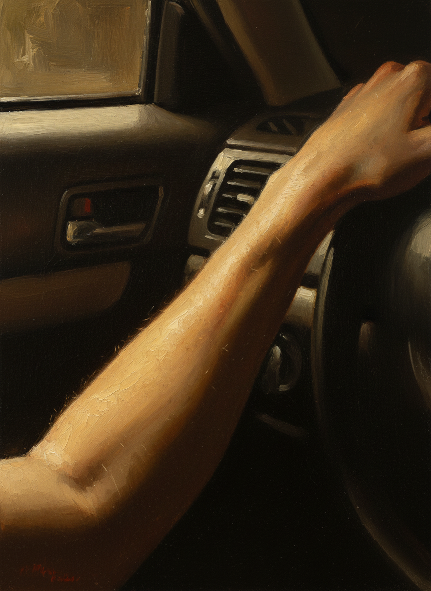 I had a gash on my forearm from where the seat’s frame had caught hold of me.