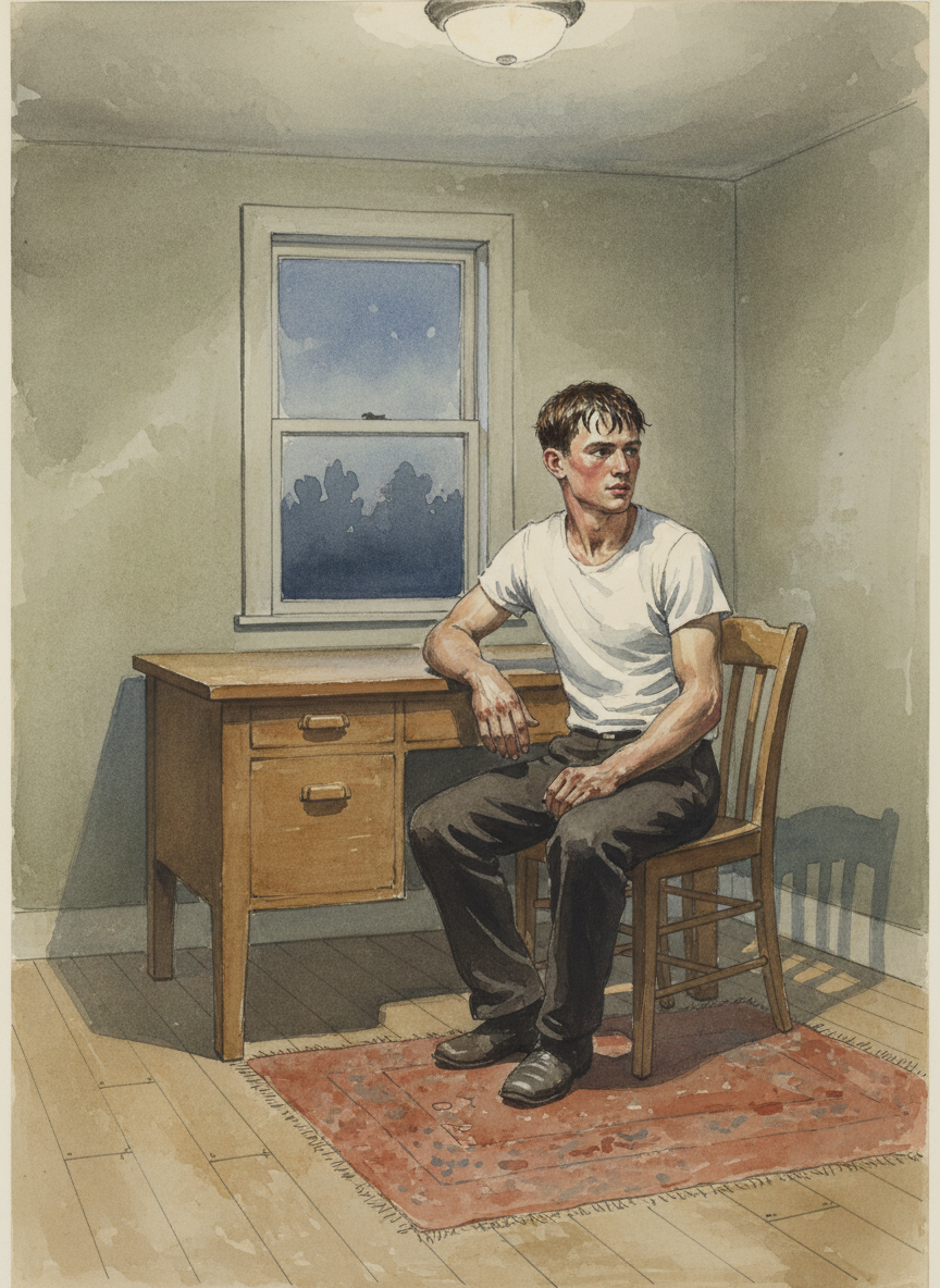 After he’d showered, scrubbing the day’s grime from his skin, he’d settle in at his desk and say, “W-w-what shall we l-l-listen t-t-to tonight?”