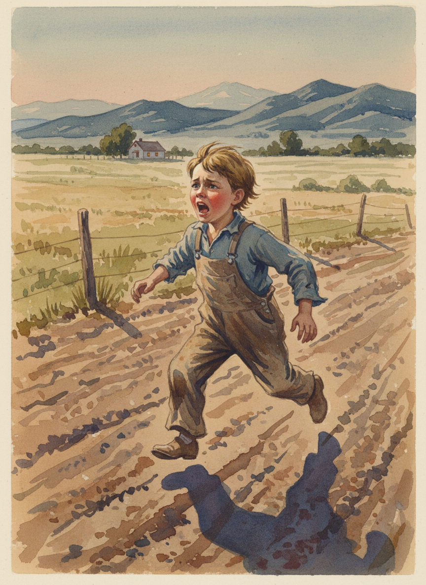 I remembered the otherworldly pitch of his scream as he ran to the house.