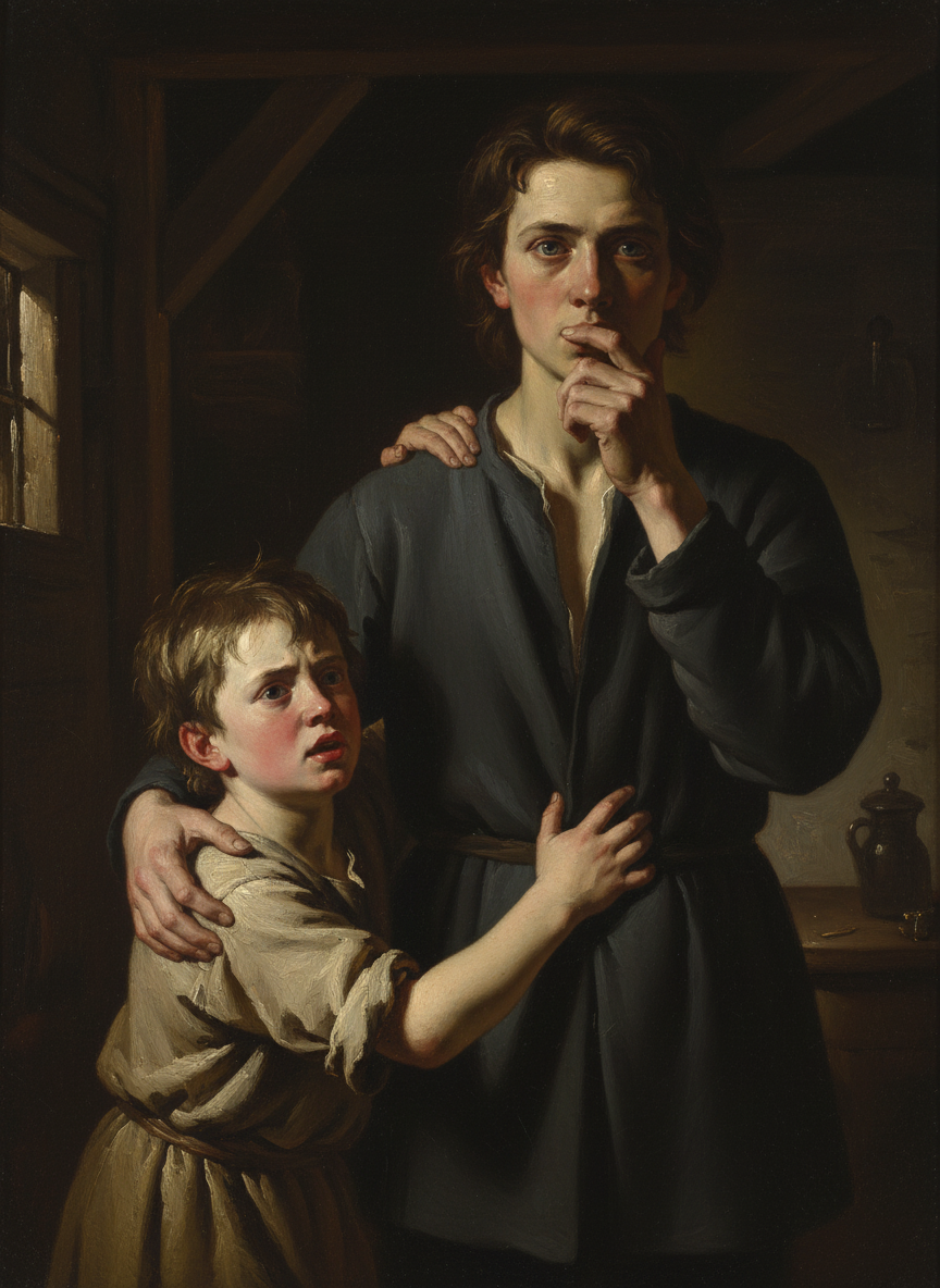 Luke was my big brother; I thought he would know what to do, so I grabbed his shoulders and shook him, hard.