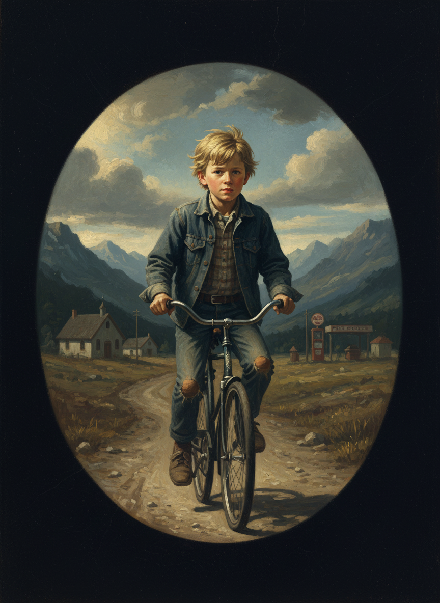 I biked a mile into the dusty center of our little village.