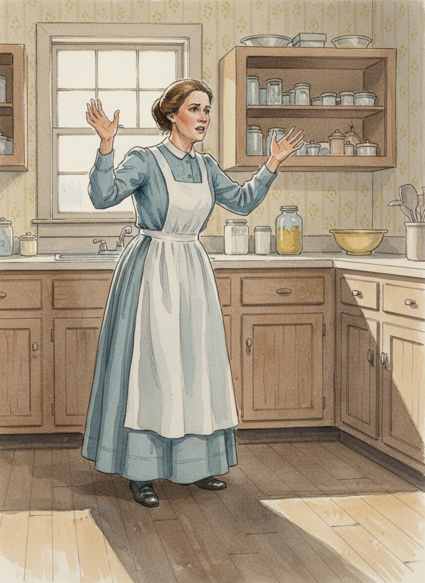 Mother listened for a moment, chewing her lip, then threw her hands in the air and said that she’d had no idea the costume would be so immodest.