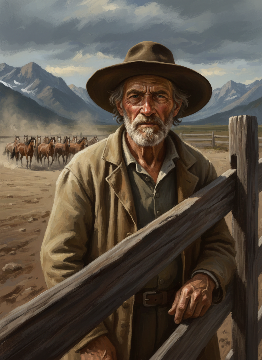 Some years Grandpa would look out over the small, frightened herd bound for the meat grinder, at the young stallions pacing, coming to terms with their first captivity, and a hunger would appear in his eyes.