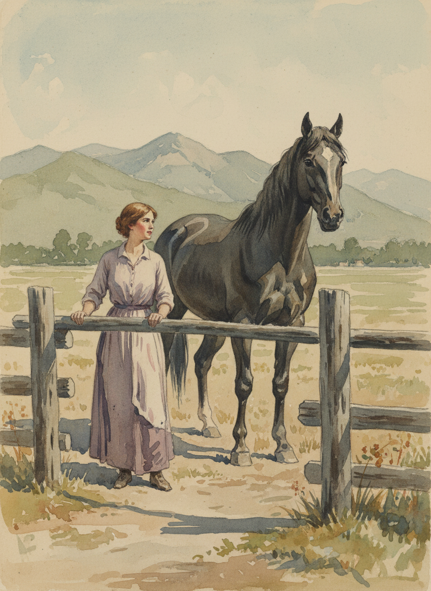 I was terrified of horses, or I was terrified of what I thought horses were—that is, thousand-pound devils whose ambition was to dash brains against rock.