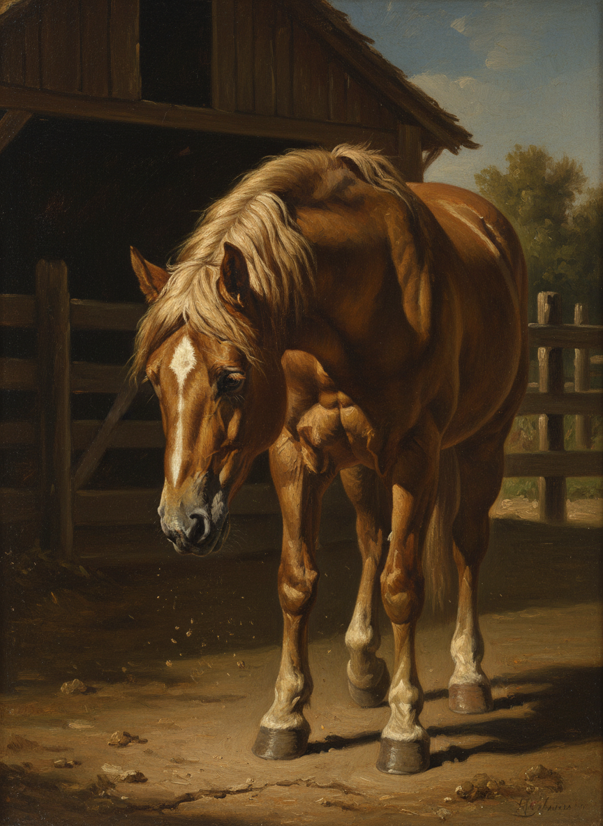 His front hooves raised a few inches off the dirt, as if he’d pondered rearing but thought better of it, then he dropped his head and his paws stilled.