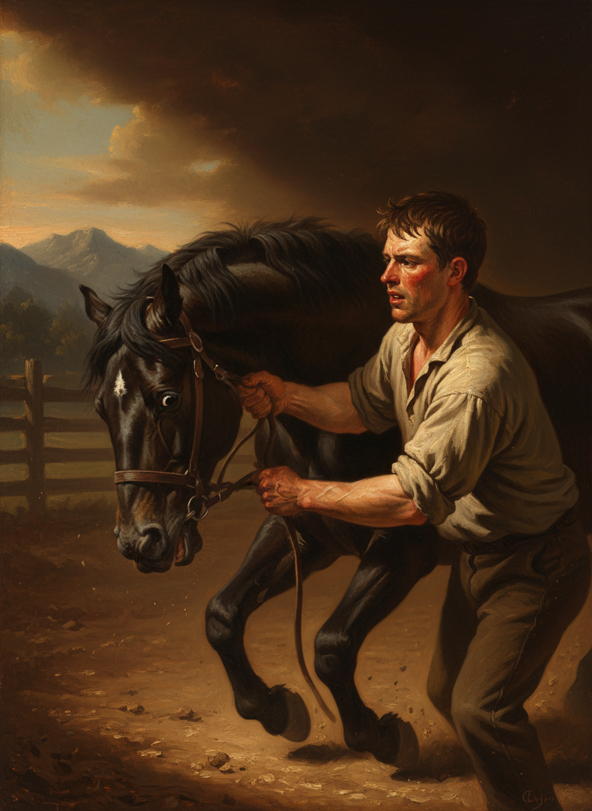 He would do this until she leapt into a run, then he would drive her forward, welcoming her wild acceleration, somehow guiding her even though she’d not yet learned the strange dance of movements that, over time, becomes a kind of language between horse and rider.