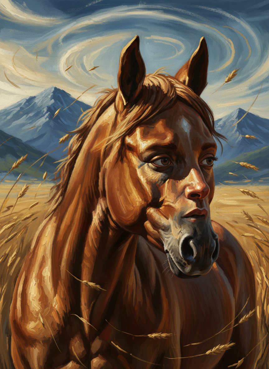 I was so disoriented that I felt, rather than saw, the powerful penny-toned mare moving into place beside me.