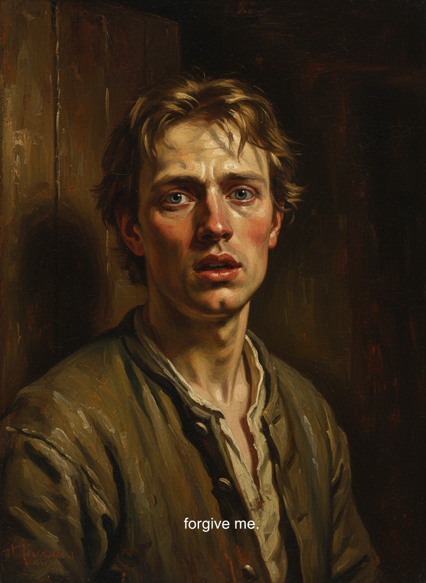 He’d come into my room an hour later, his eyes glassy, his voice croaking, and asked me to forgive him.