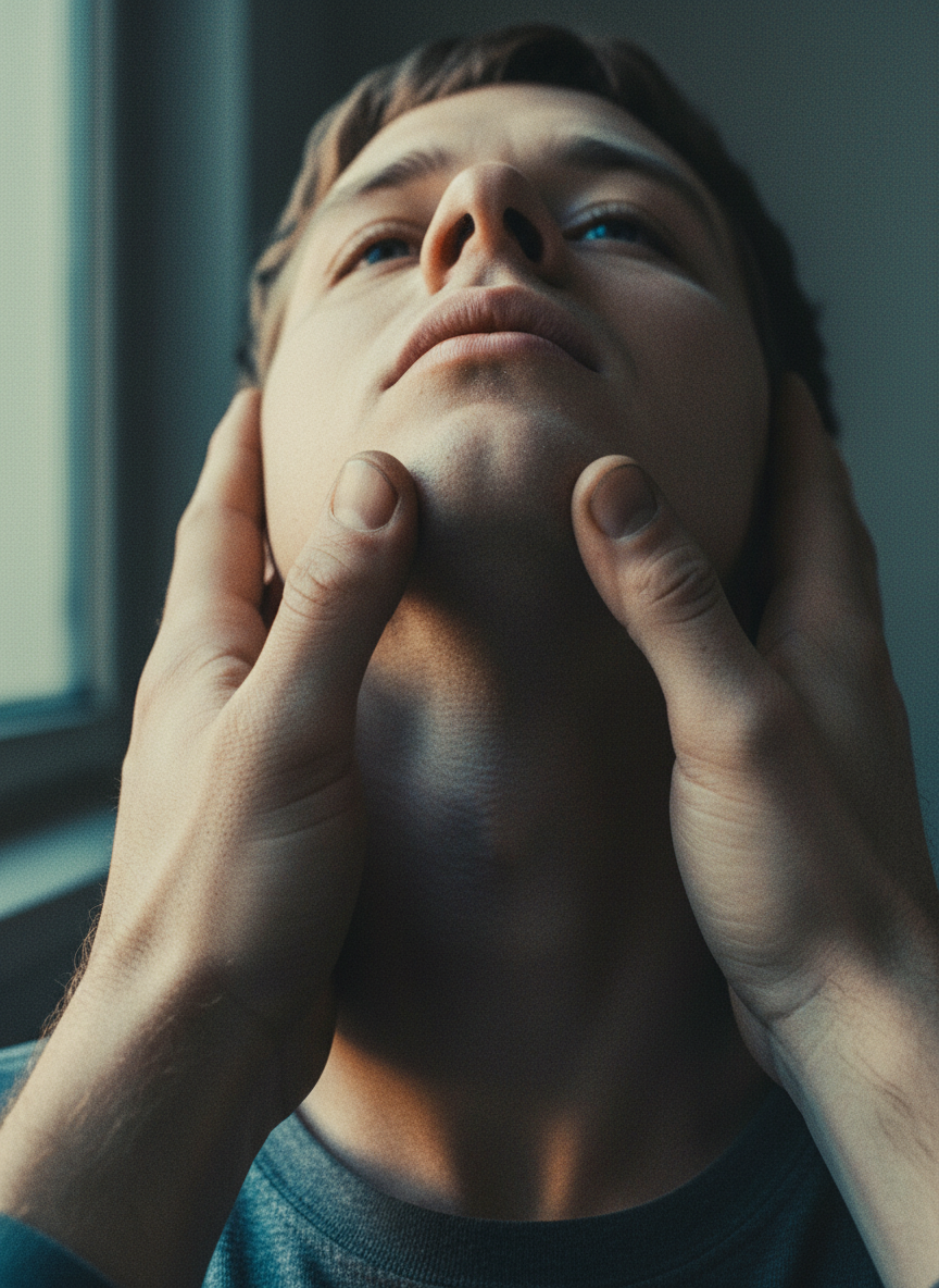 Two hands were gripping my throat, and they’d been shaking me.