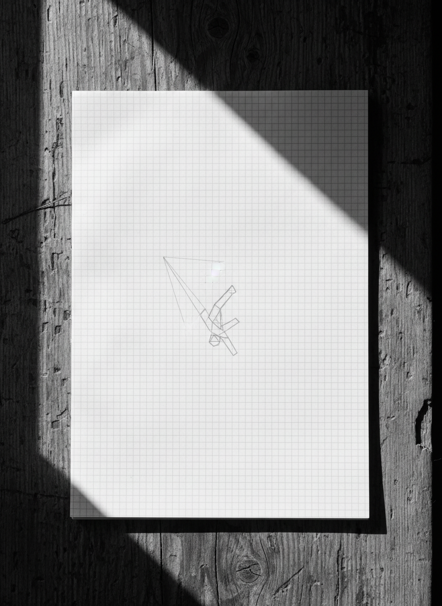 This is how the fall was described to me, but my mind sketches it differently—on a white page with evenly spaced lines.