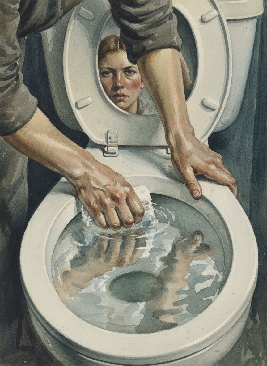 These rages changed, and worsened, as his physical strength improved, and I found myself cleaning the toilet every morning, knowing my head might be inside it before lunch.