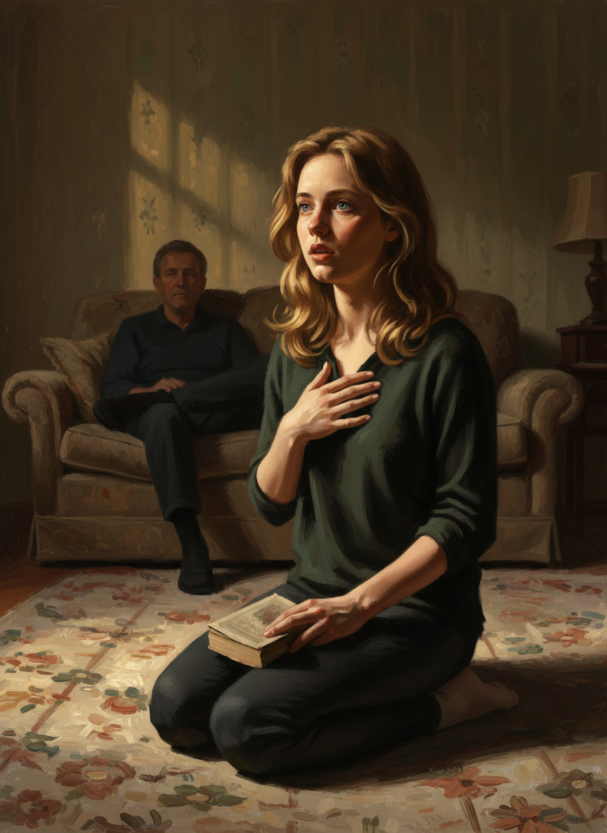 I was kneeling on the carpet, listening to Dad testify of Mother’s calling as a healer, when my breath caught in my chest and I felt taken out of myself.