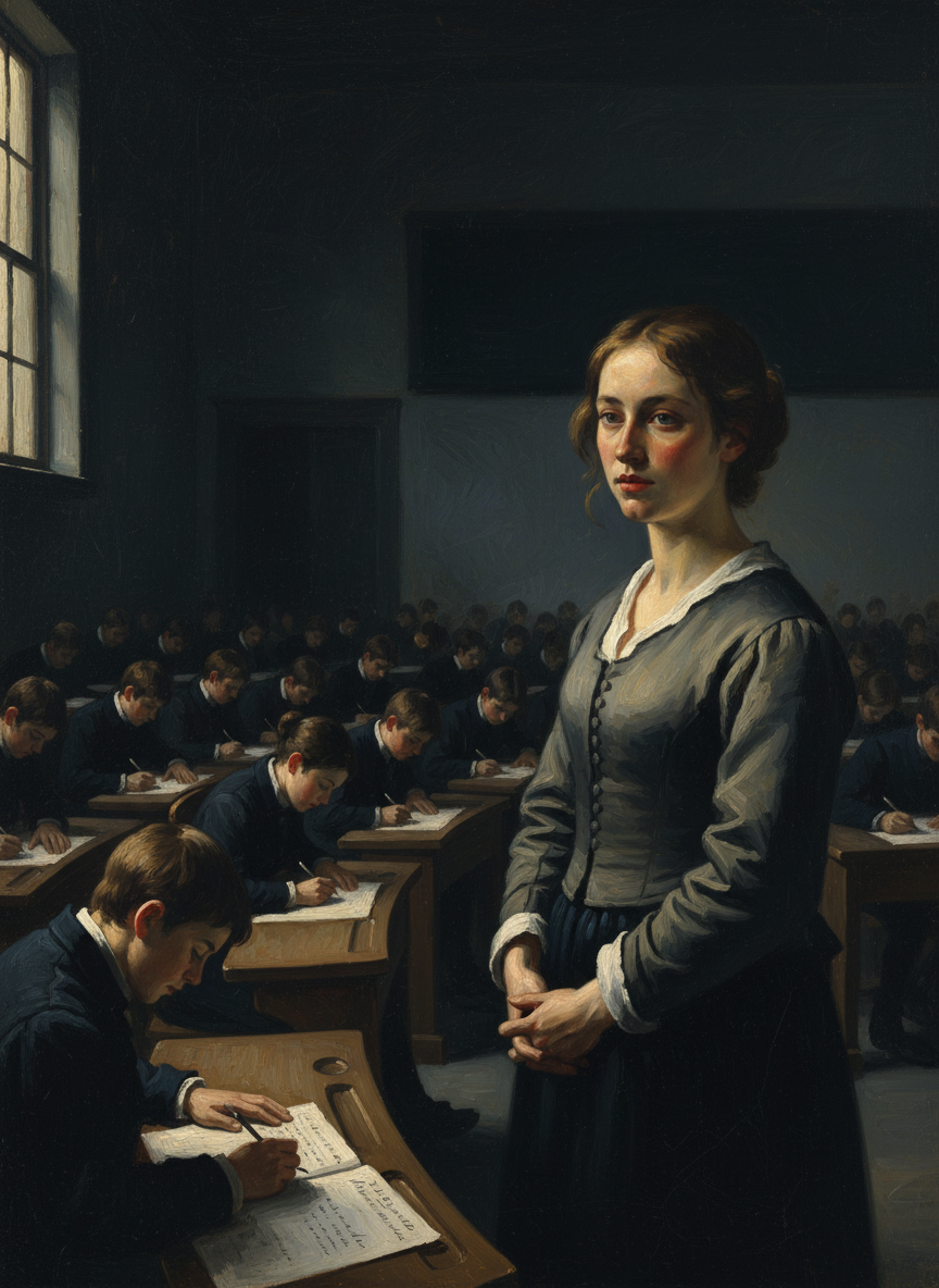 Now that I’d seen the other students—watched them march into the classroom in neat rows, claim their seats and calmly fill in their answers, as if they were performing a practiced routine—it seemed absurd that I had thought I could score in the top fifteen percent.