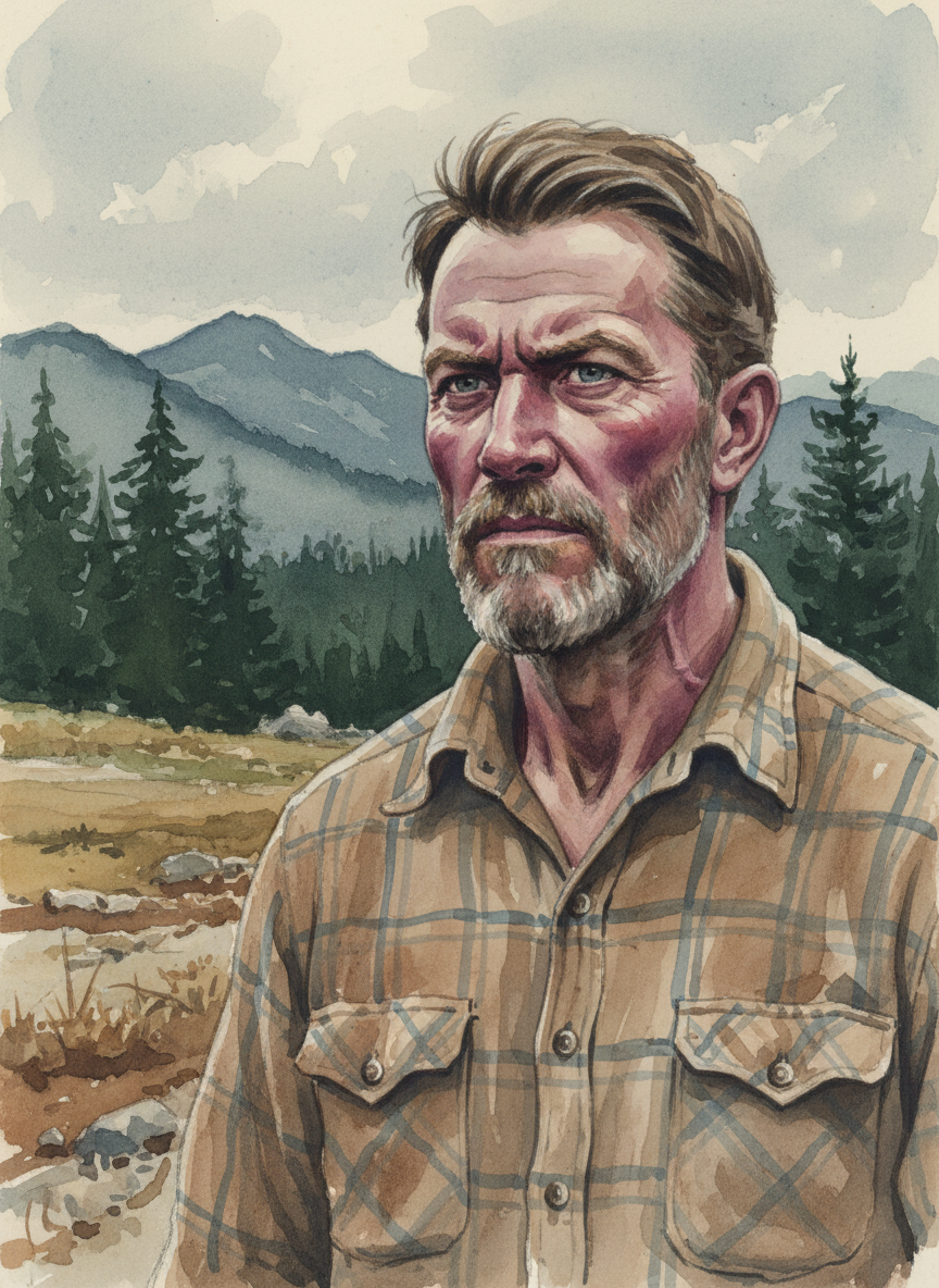 I looked up at my father, at his purple face, at the vein pulsing in his neck.