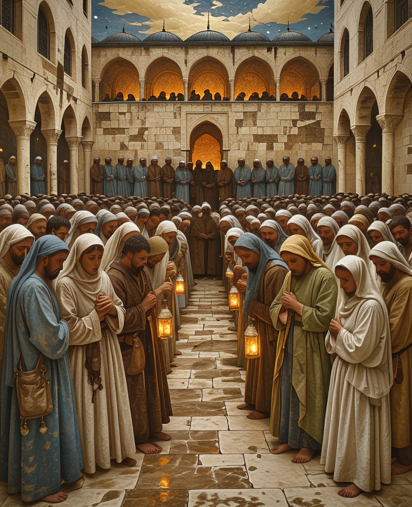 As the great crowd encircled the grave site, my only clue that the body was at that very moment being lowered into the grave was the increasing intensity of the weeping and sobbing and the exclamations of bismillahi and ala milleti Resulullah.
