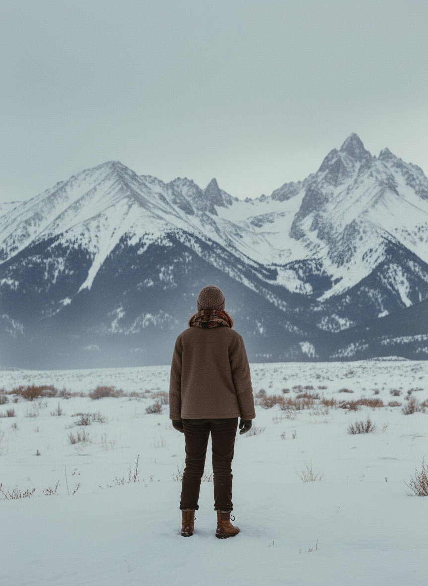I walked outside and stood in the winter chill, gazing up at the pinnacles of the Wasatch Mountains.