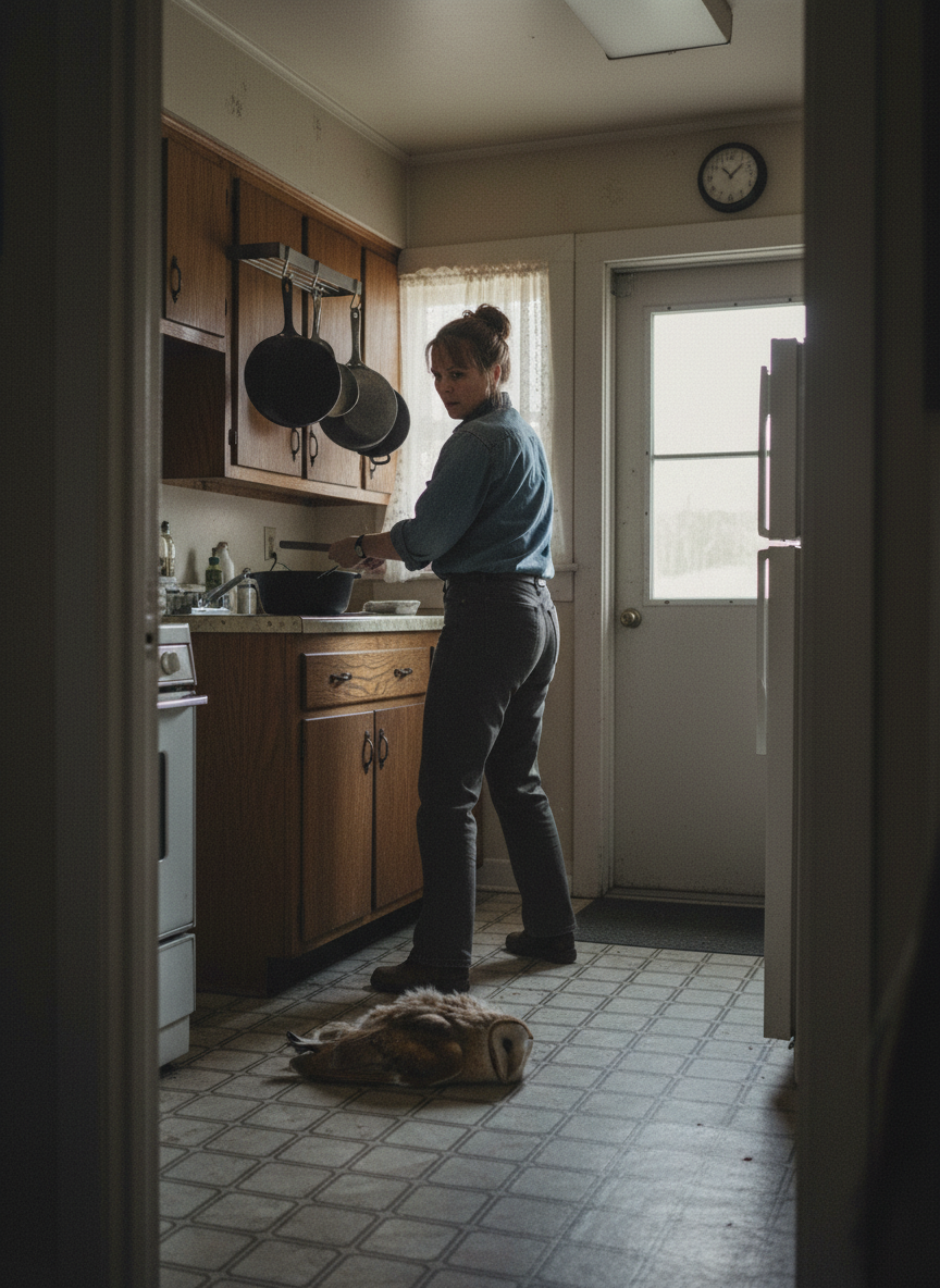 Mother said hell would freeze over before she surrendered her kitchen to an owl, then marched in and began slamming pots to make breakfast.