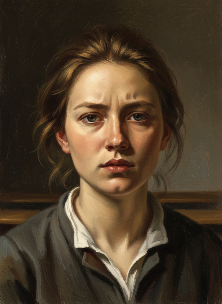 She looked at me skeptically, and for a moment I wondered if she’d noticed me cheating off her exam.