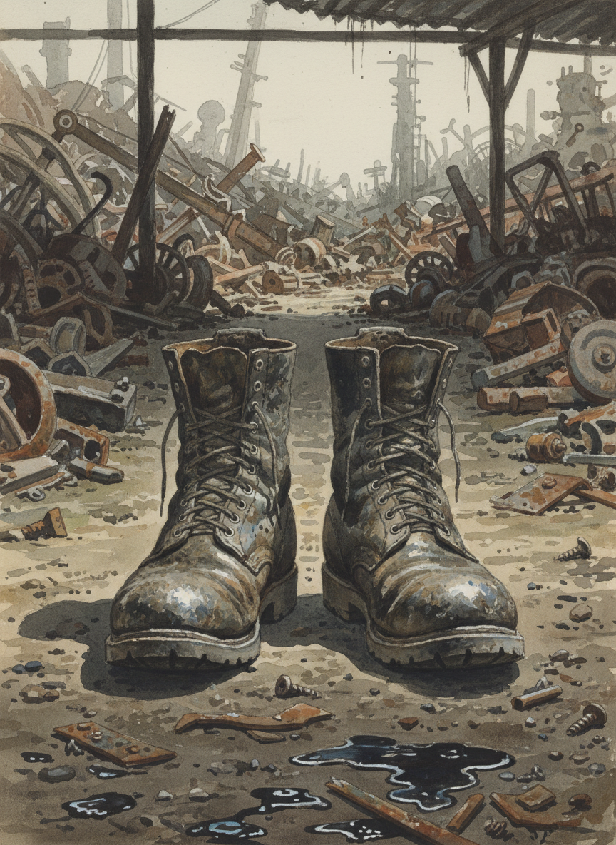 If I went back to working for Dad, to waking up every morning and pulling on steel-toed boots and trudging out to the junkyard, it would be as if the last four months had never happened, as if I had never left.