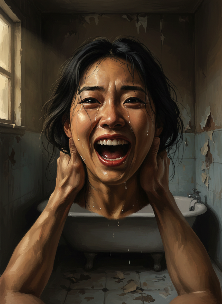 The next thing I remember, Charles was lifting me and I was laughing—a shrill, demented howl.
