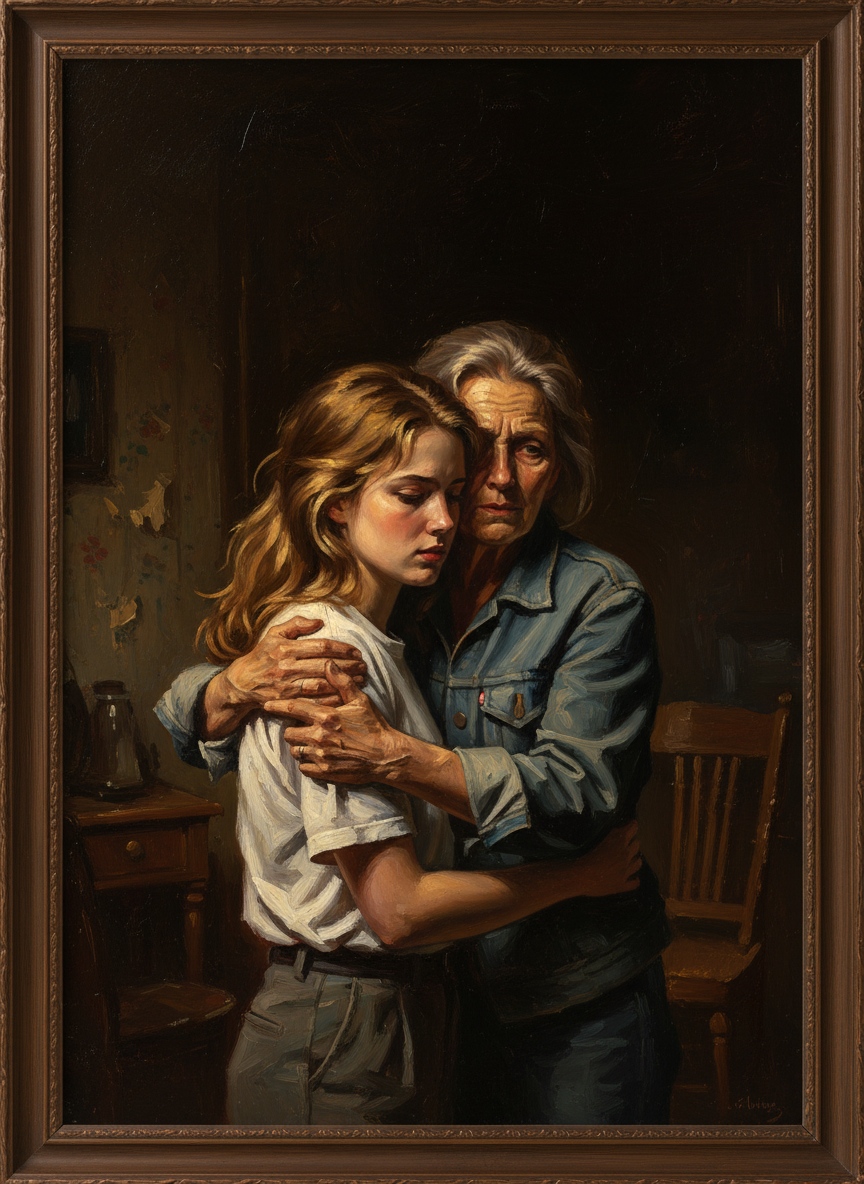 She gathered me up and pressed me to her, as if her body could hold me together, could keep me from flying apart.
