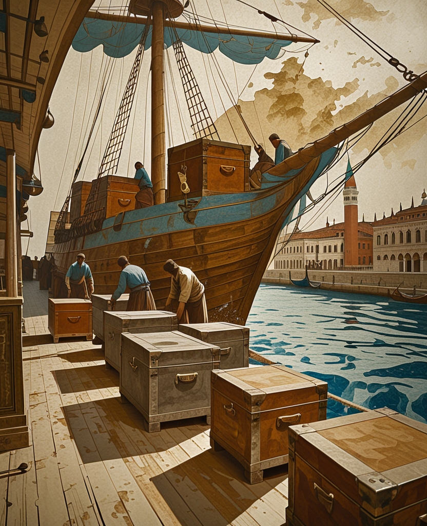 We were loaded into iron chests, hauled onto ships and pitching to and fro traveled from Venice to Istanbul.
