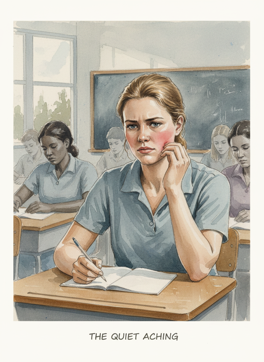 I tried to ignore the ache and focus on my classes, but it felt as though I were being asked to sit through a lecture while a wolf gnawed on my jaw.