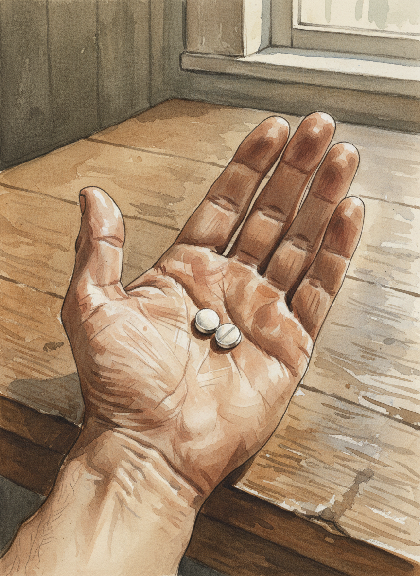 I held the pills in my palm and was reminded of that afternoon when Charles had given me ibuprofen.