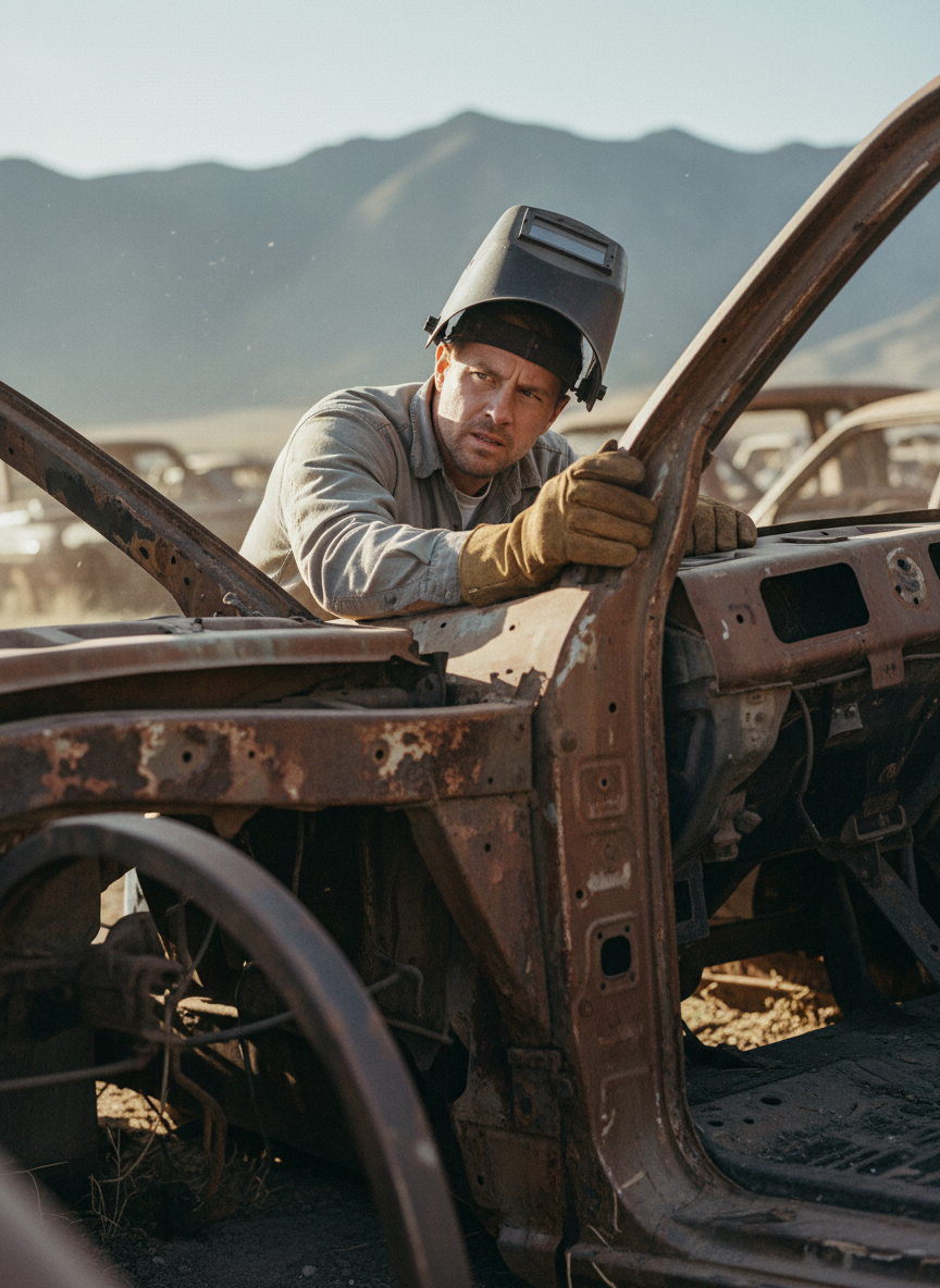 But I know Dad was standing next to the car, his body pressed against the frame, when the tank exploded.