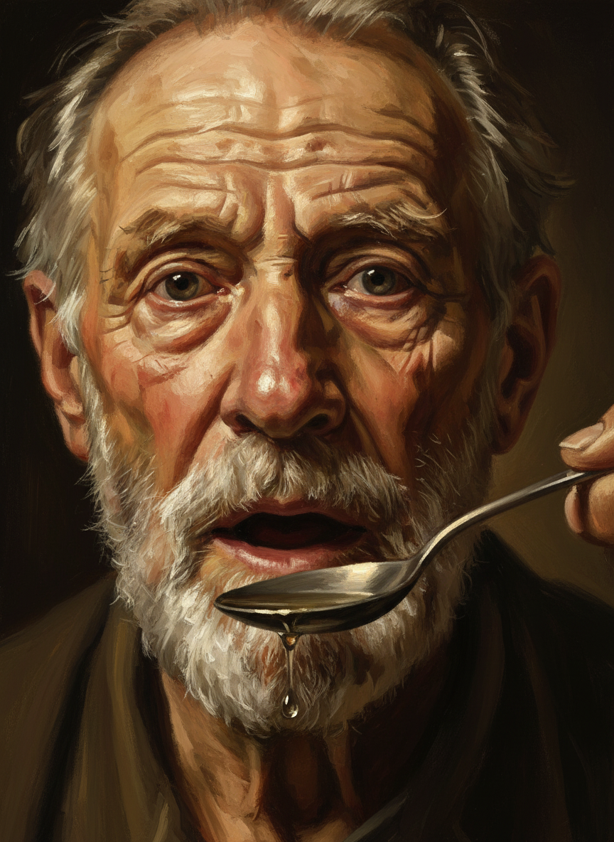 Rescue Remedy—the homeopathic for shock—was poured into the lipless cavity that had been his mouth.